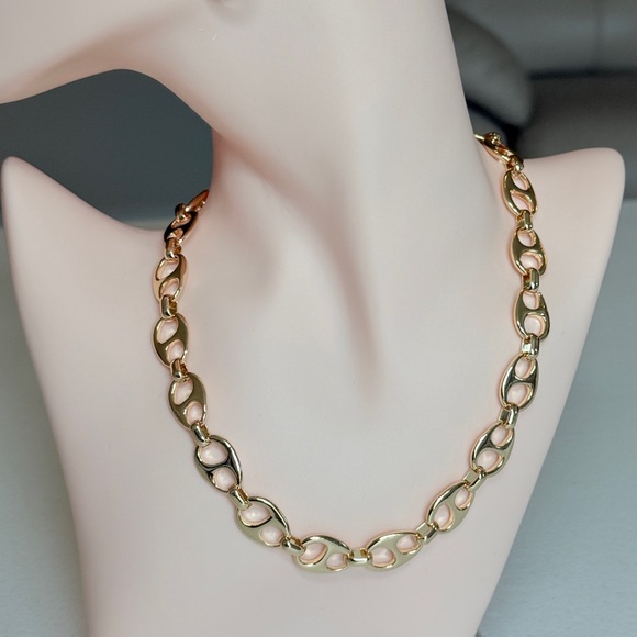 Anthropologie Jewelry - Gold Link Chain Necklace - Women's Fashion Jewelry